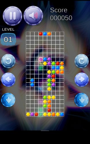 BubbleTriz Popper is a mix of classic brick game and connect 3 game.